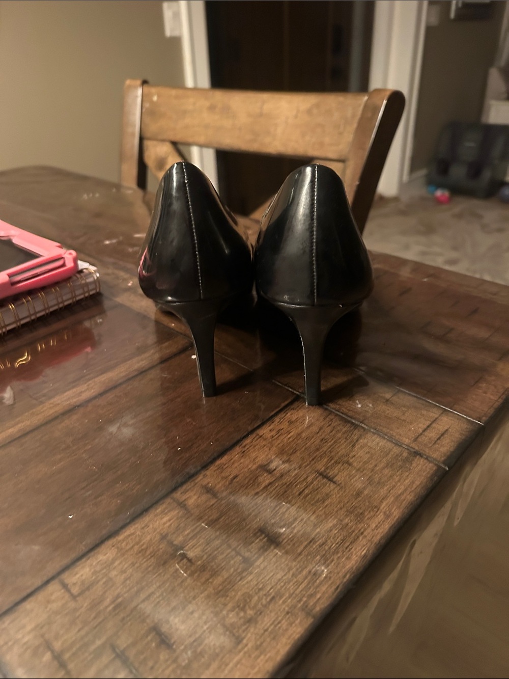 comfort plus by Predictions Black Patent Round-Toe Pumps - Picture 4 of 5